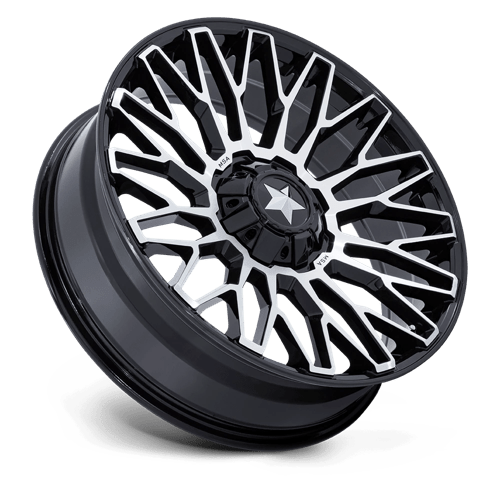 Roues tout-terrain MSA M50 Clubber 24x7 4x137 / 4x156 0 110.1 Noir brillant usiné