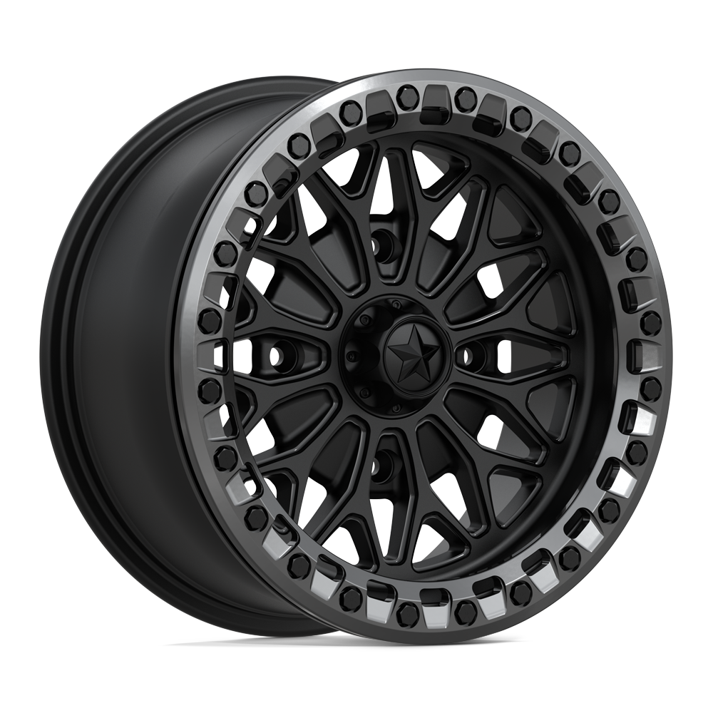 MSA Off-Road Ma53 Bolo Utv Beadlock 15x7 4x137 10 96 Matte Black Gl-gunmetal Rg