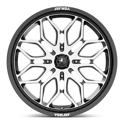 MSA Offroad Wheels M47 Sniper 24x7 4x137 10 96 Gloss Black Machined