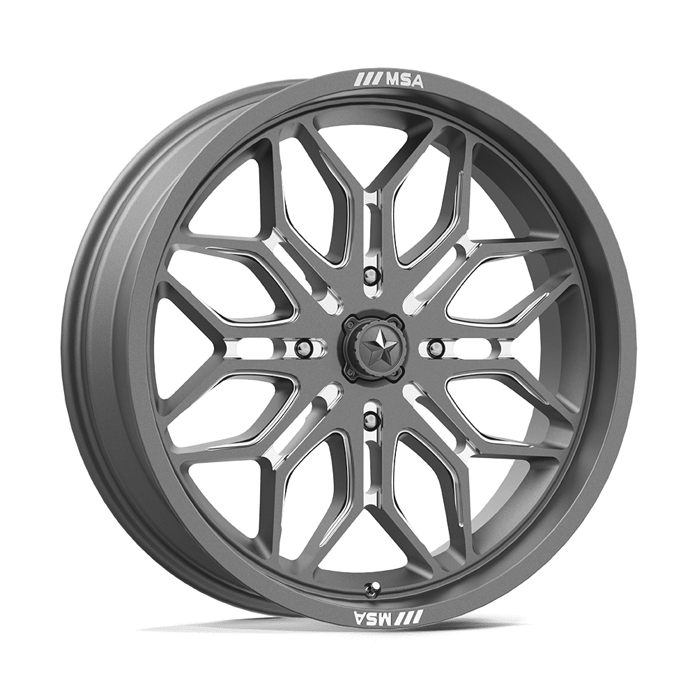 MSA Offroad Wheels M47 Sniper 18x7 4x137 10 96 Gunmetal Milled