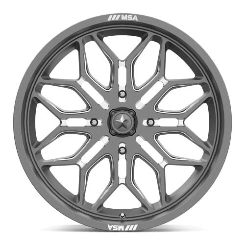 MSA Offroad Wheels M47 Sniper 18x7 4x137 10 96 Gunmetal Milled