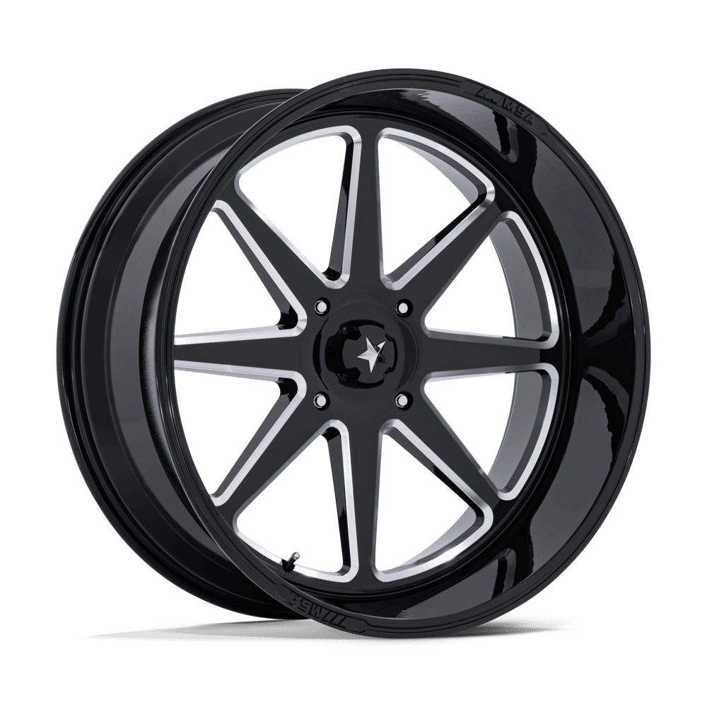 MSA Off-Road M54 Spark Utv 24x10 5x114.3 -25 72.56 Gloss Black Milled