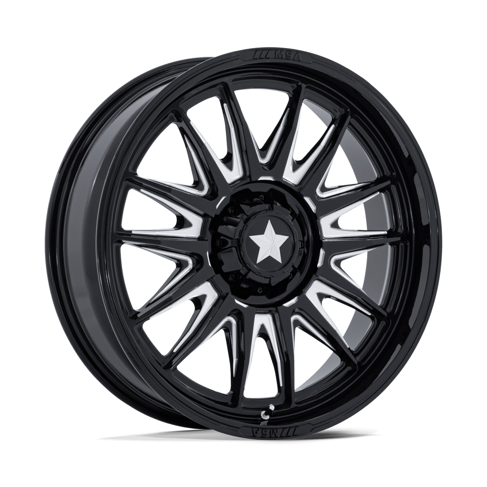 MSA Off-Road M55 Commander Utv 15x7 4x110 10 86 Gloss Black Milled