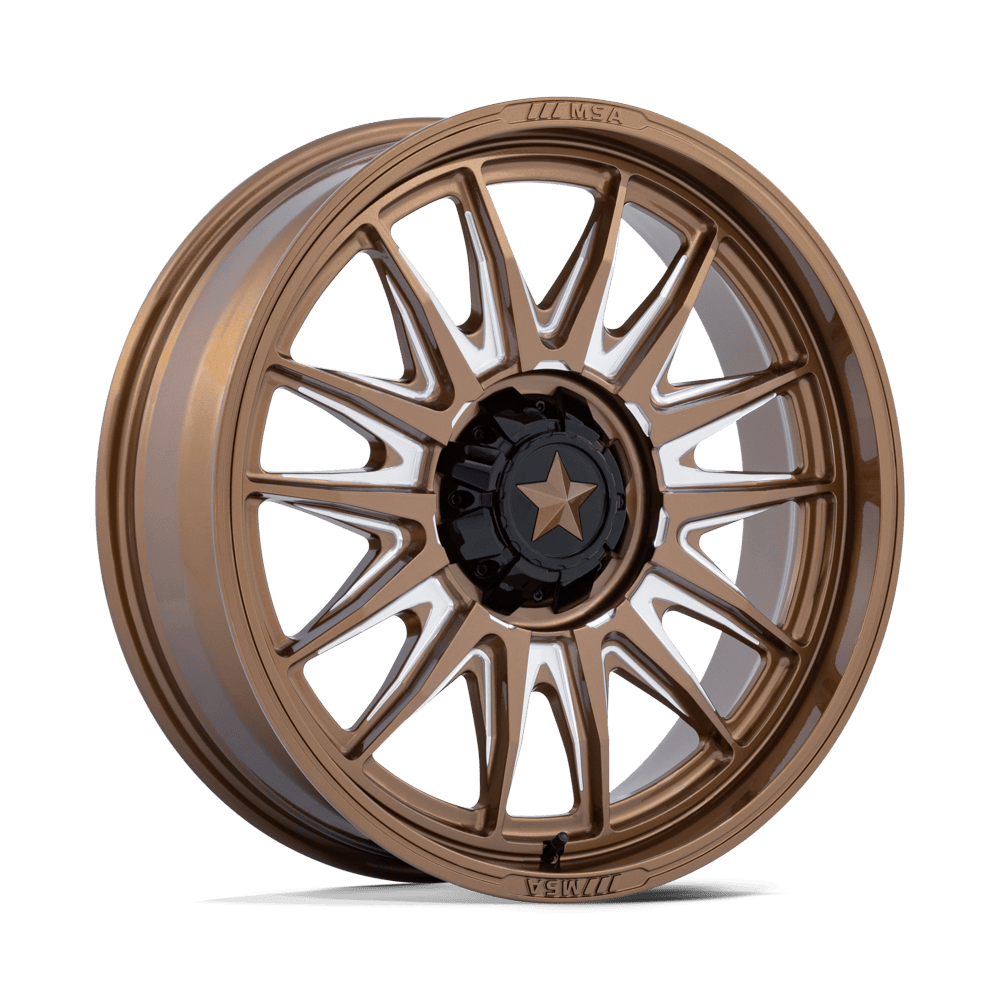 MSA Off-Road M55 Commander Utv 18x7 4x137 / 4x156 10 110.1 Gloss Bronze Milled