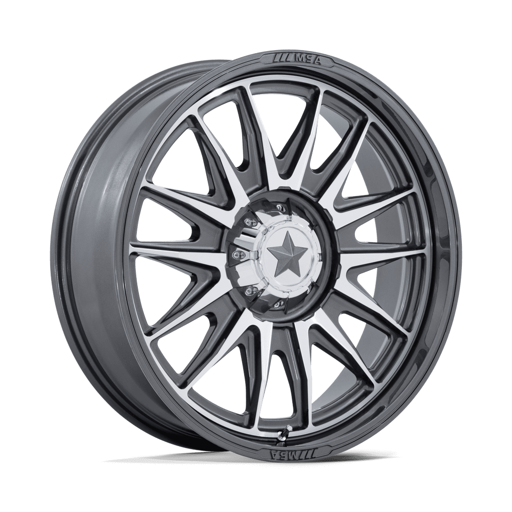 MSA Off-Road M55 Commander Utv 15x7 4x137 / 4x156 10 110.1 Platinum Machined Face