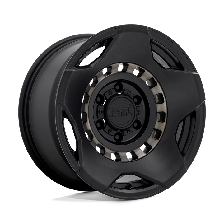Black Rhino Muzzle 17x9 6x135 0 87.1 Matte Black W / Machined Tinted Ring