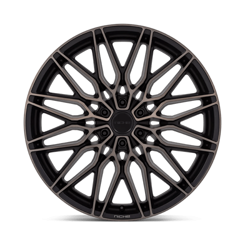Niche 1PC Nc278 Calabria 6 24x10 6x135 30 87.1 Matte Black Machined W/ Dark Tint