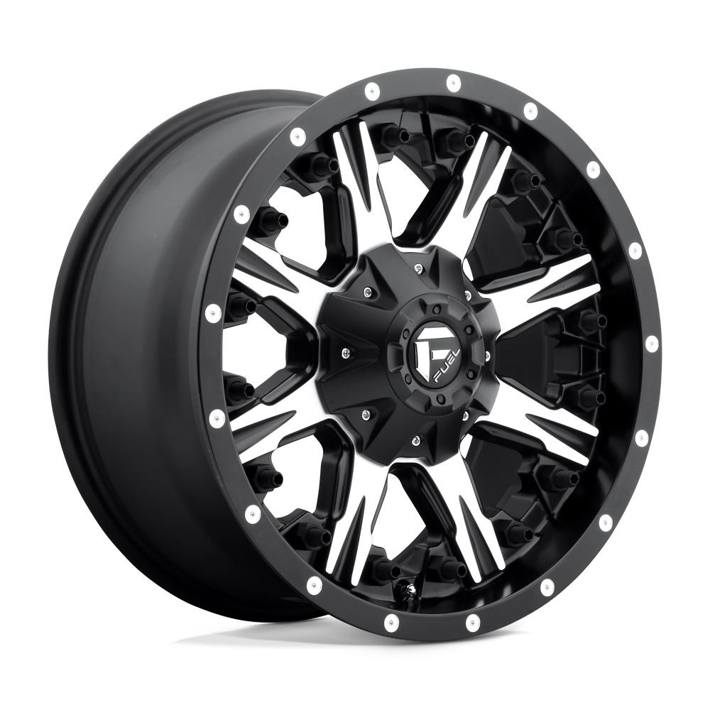 CARBURANT TOUT-TERRAIN D541 NUTZ 20X10 8X165.1 -12 125.1 NOIR MAT USINÉ