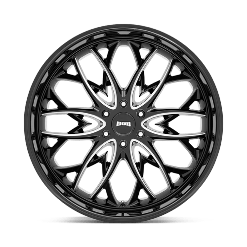 Dub 1pc S263 Og 24x10 6x135 30 87.1 Gloss Black Milled