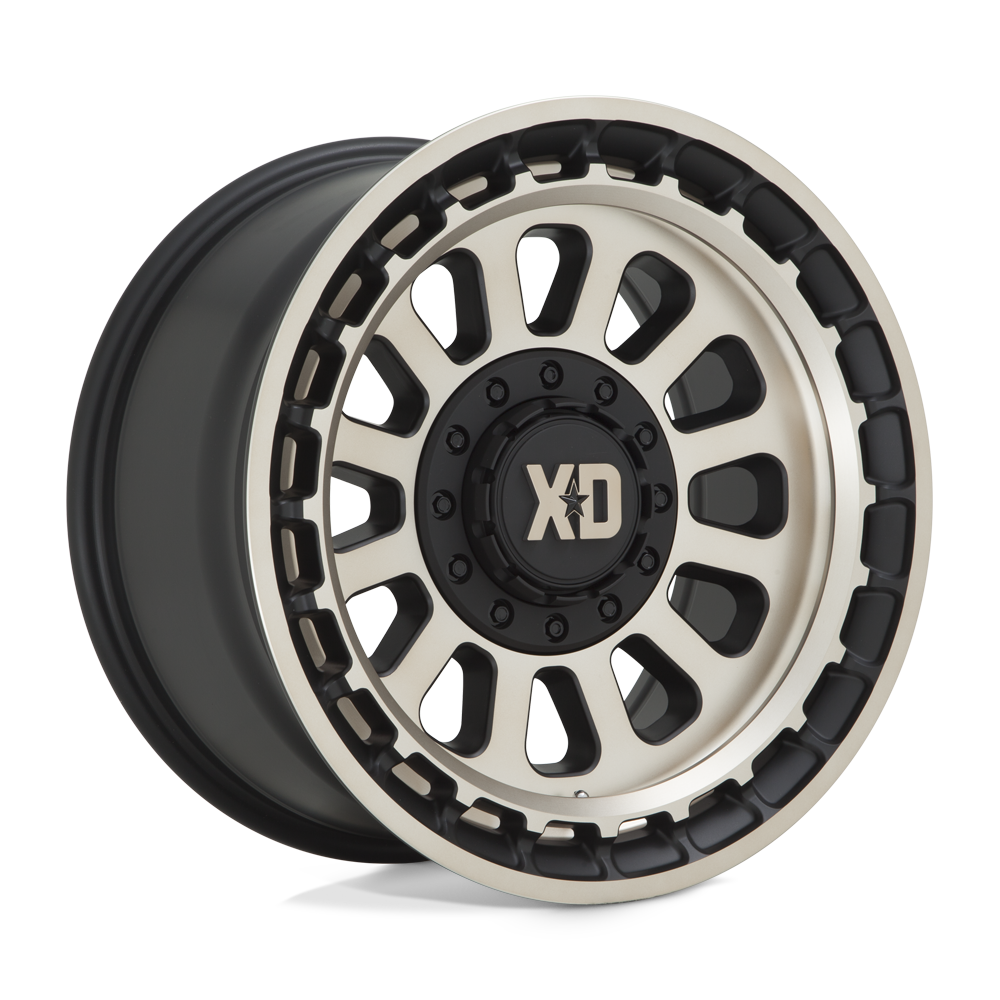 XD Wheels Xd856 Omega 17x9 6x135 / 6x139.7 0 106.1 Noir satiné avec teinte bronze