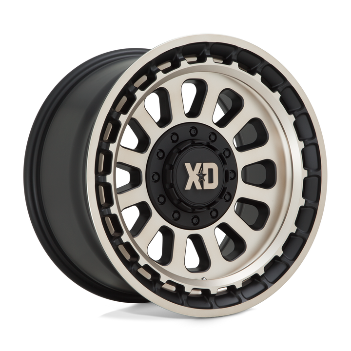 XD Wheels Xd856 Omega 17x9 6x135 / 6x139.7 0 106.1 Noir satiné avec teinte bronze