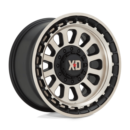 XD Wheels Xd856 Omega 17x9 6x135 / 6x139.7 0 106.1 Noir satiné avec teinte bronze