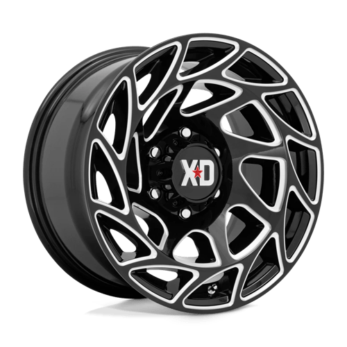 XD Wheels Xd860 Onslaught 17x9 5x127 -12 71,5 Noir Brillant Fraisé