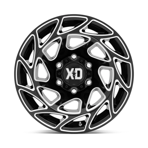 XD Wheels Xd860 Onslaught 20x9 5x127 0 71.5 Noir Brillant Fraisé
