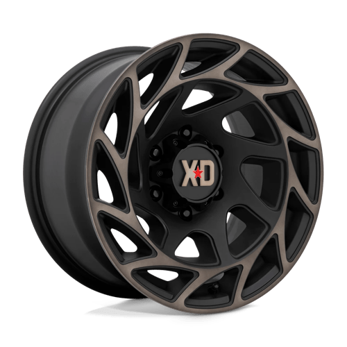 XD Wheels Xd860 Onslaught 20x9 6x139.7 0 106.1 Noir satiné avec teinte bronze