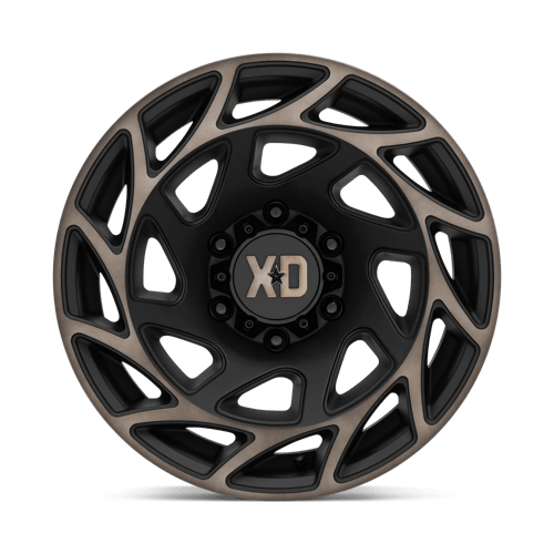 XD Wheels Xd860 Onslaught 20x10 8x165.1 -18 125.1 Noir satiné avec teinte bronze