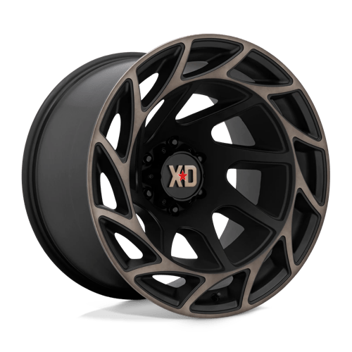 XD Wheels Xd860 Onslaught 20x12 6x139.7 -44 106.1 Noir satiné avec teinte bronze