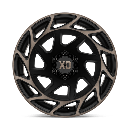 XD Wheels Xd860 Onslaught 20x12 6x139.7 -44 106.1 Noir satiné avec teinte bronze