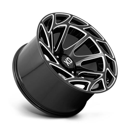 XD Wheels Xd860 Onslaught 22x12 6x139.7 -44 106.1 Noir Brillant Fraisé