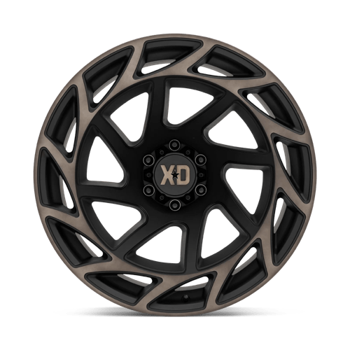 XD Wheels Xd860 Onslaught 22x12 6x139.7 -44 106.1 Noir satiné avec teinte bronze