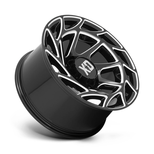 XD Wheels Xd860 Onslaught 20x10 8x165.1 -18 125.1 Noir Brillant Fraisé