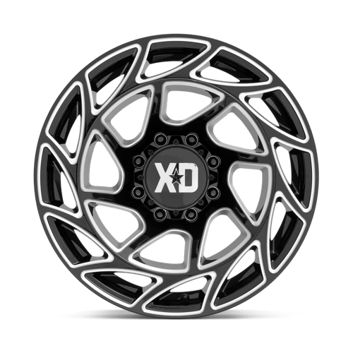 XD Wheels Xd860 Onslaught 20x10 8x165.1 -18 125.1 Noir Brillant Fraisé