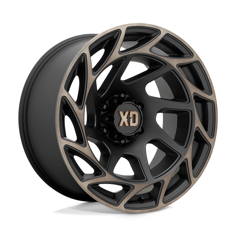 XD Wheels Xd860 Onslaught 20x10 6x135 -18 87.1 Satin Black With Bronze Tint