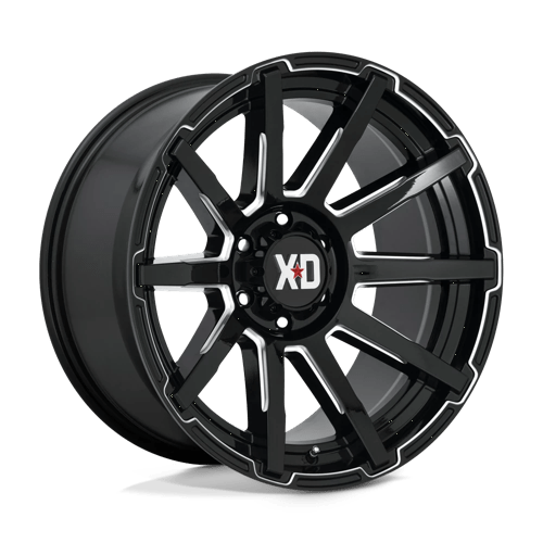 XD Wheels Xd847 Outbreak 17x8 5x114,3 35 72,56 Noir Brillant Fraisé