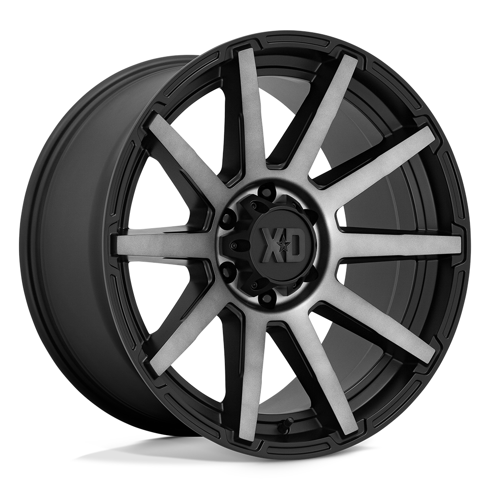XD Wheels Xd847 Outbreak 20x10 8x170 -18 125.1 Noir satiné avec teinte grise
