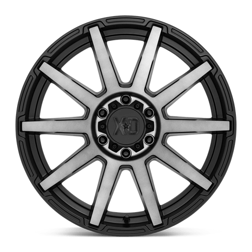 XD Wheels Xd847 Outbreak 22x10 8x180 -18 124.2 Satin Black With Gray Tint