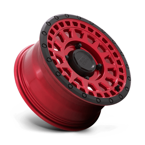 Black Rhino Powersports Parker UTV 14x7 4x110 52 80.2 Candy Red With Black Lip