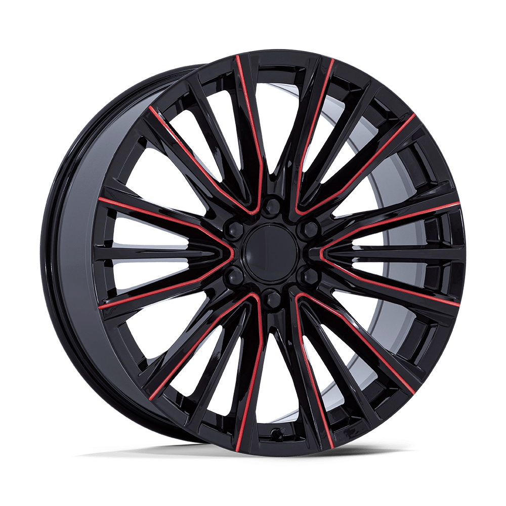 Performance Replicas Pr223 26x10 6x139.7 28 78.1 Gloss Black Milled Red