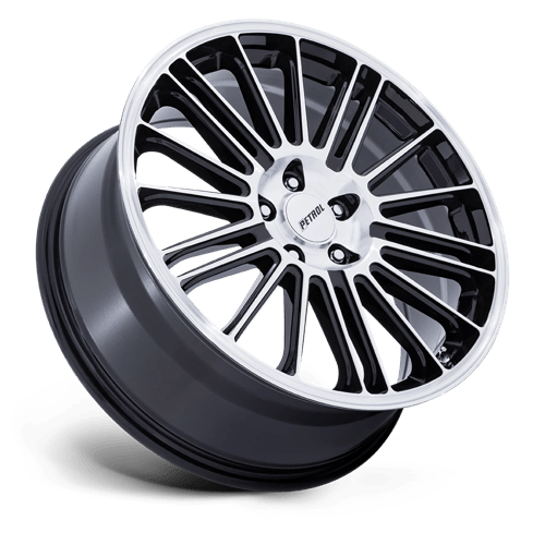 Essence Pe001 P1d 20x8.5 5x112 40 72.56 Noir Brillant Avec Face Usinée