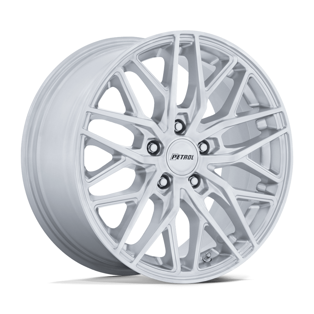 Petrol Pe004 P3e 17x8 5x120 35 74.1 Machined Brushed Gloss Silver
