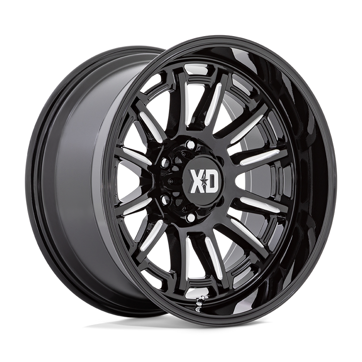 XD Wheels Xd865 Phoenix 20x9 5x150 18 110.1 Noir Brillant Fraisé