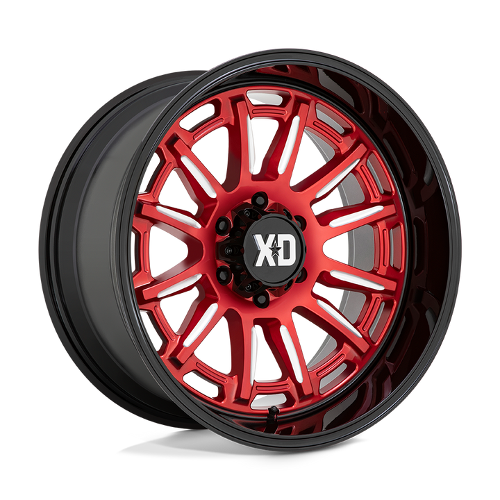 XD Wheels Xd865 Phoenix 20x9 6x135 18 87.1 Rouge Bonbon Fraisé Avec Lèvre Noire