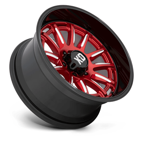 XD Wheels Xd865 Phoenix 20x9 6x135 18 87.1 Rouge Bonbon Fraisé Avec Lèvre Noire