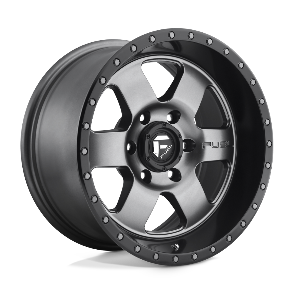 Fuel Off-Road D619 Podium 17x9 6x139.7 1 108 Matte Gunmetal Black Bead Ring