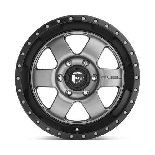 FUEL OFF-ROAD D619 PODIUM 18X9 8X180 20 124.2 ANNEAU PERLE NOIR GUN METAL MAT