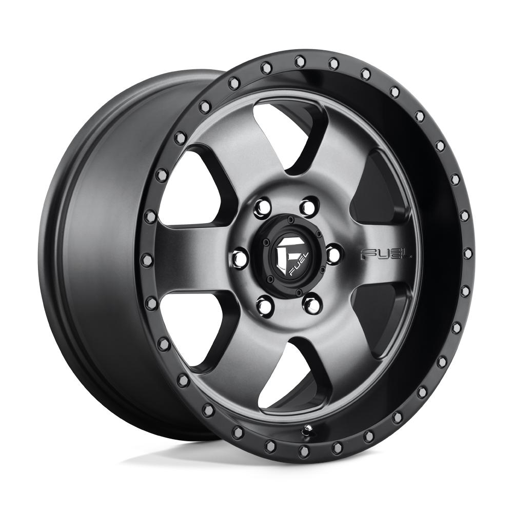 FUEL OFF-ROAD D619 PODIUM 18X9 6X135 20 87.1 ANNEAU PERLE NOIR GUN METAL MAT