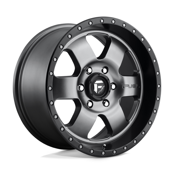 FUEL OFF-ROAD D619 PODIUM 18X9 6X135 20 87.1 ANNEAU PERLE NOIR GUN METAL MAT