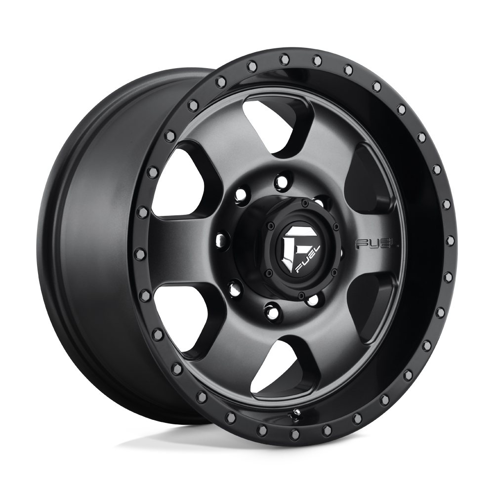 FUEL OFF-ROAD D619 PODIUM 18X9 8X180 20 124.2 ANNEAU PERLE NOIR GUN METAL MAT