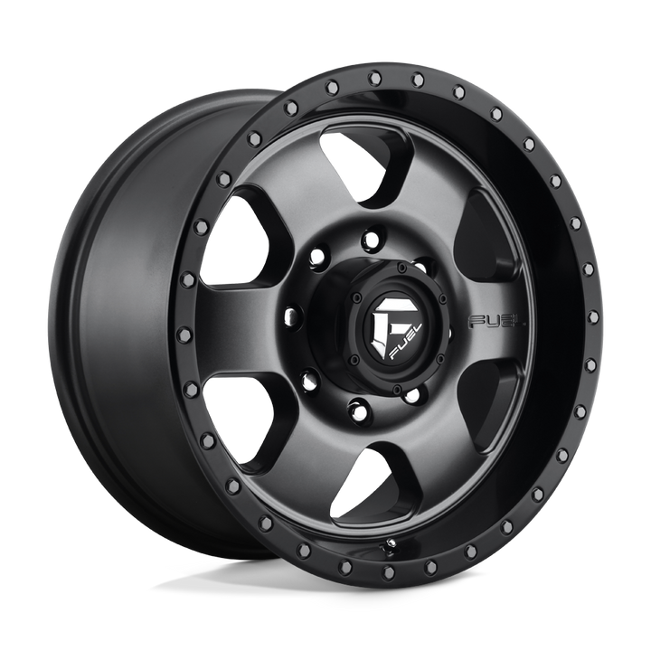 FUEL OFF-ROAD D619 PODIUM 18X9 8X180 20 124.2 ANNEAU PERLE NOIR GUN METAL MAT