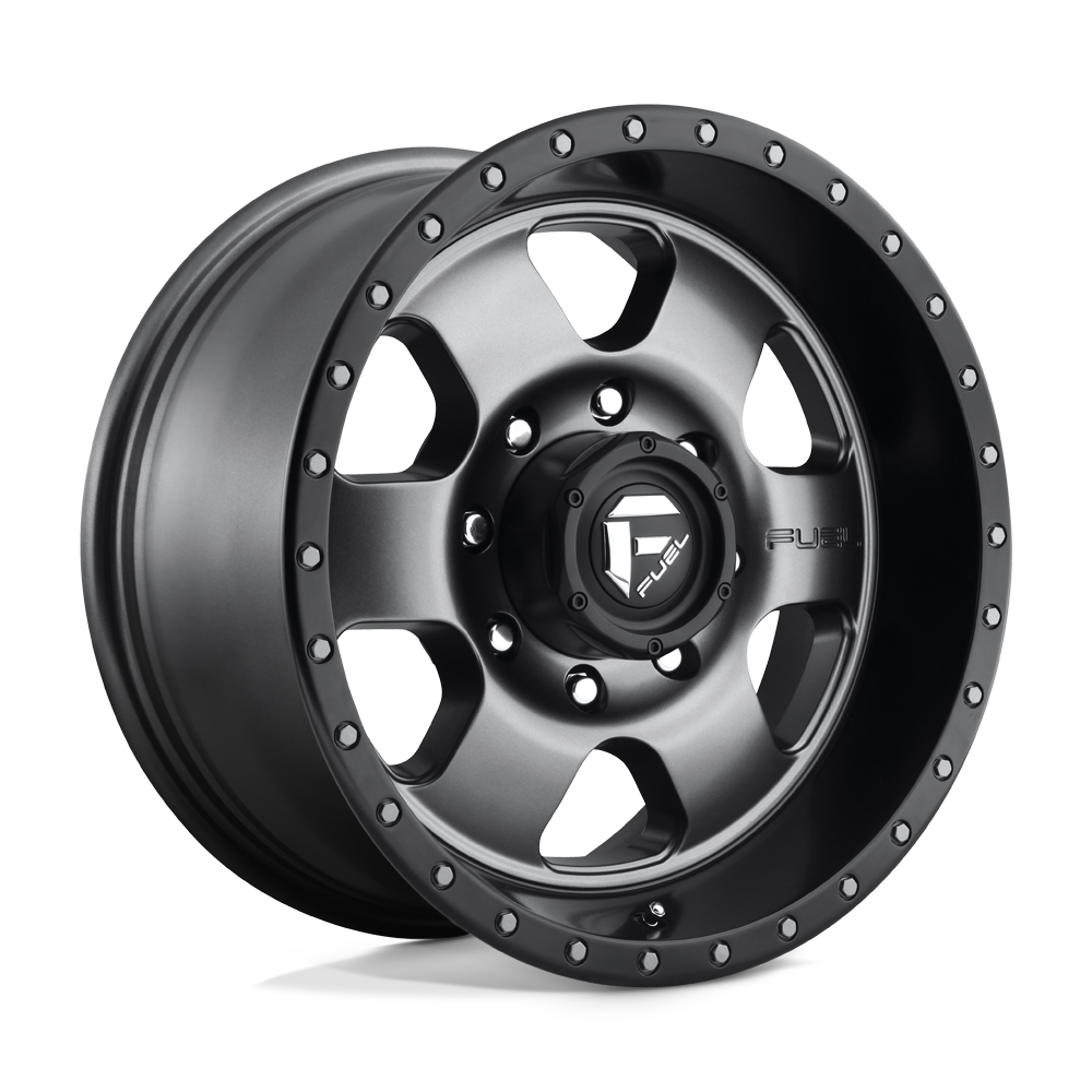 FUEL OFF-ROAD D619 PODIUM 18X9 8X165.1 1 125.1 ANNEAU PERLE NOIR GUN METAL MAT