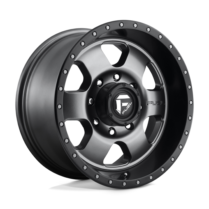 FUEL OFF-ROAD D619 PODIUM 18X9 8X165.1 1 125.1 ANNEAU PERLE NOIR GUN METAL MAT