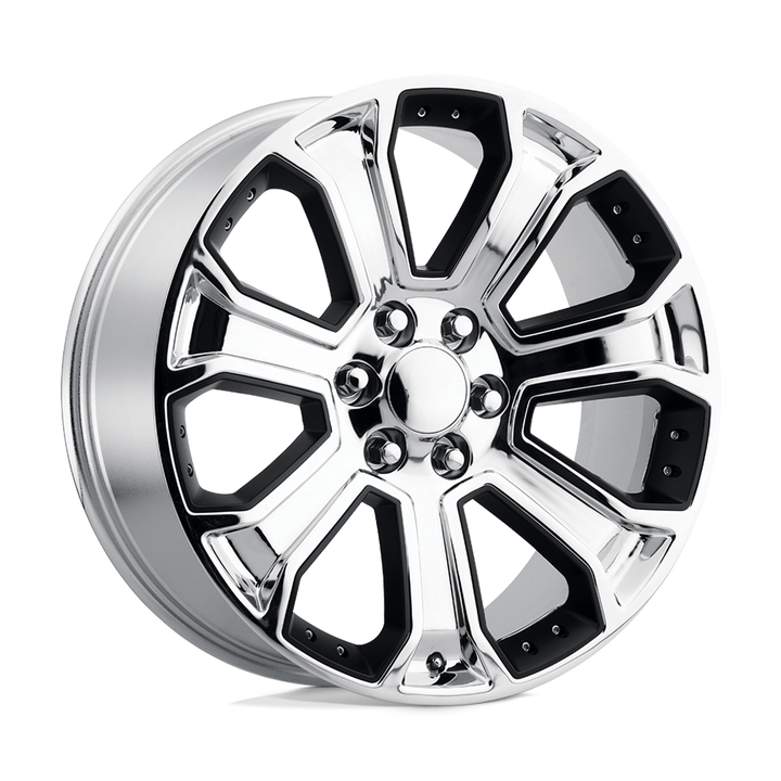 Performance Replicas Pr113 20x9 6x139.7 24 78.1 Chrome With Matte Black Accents