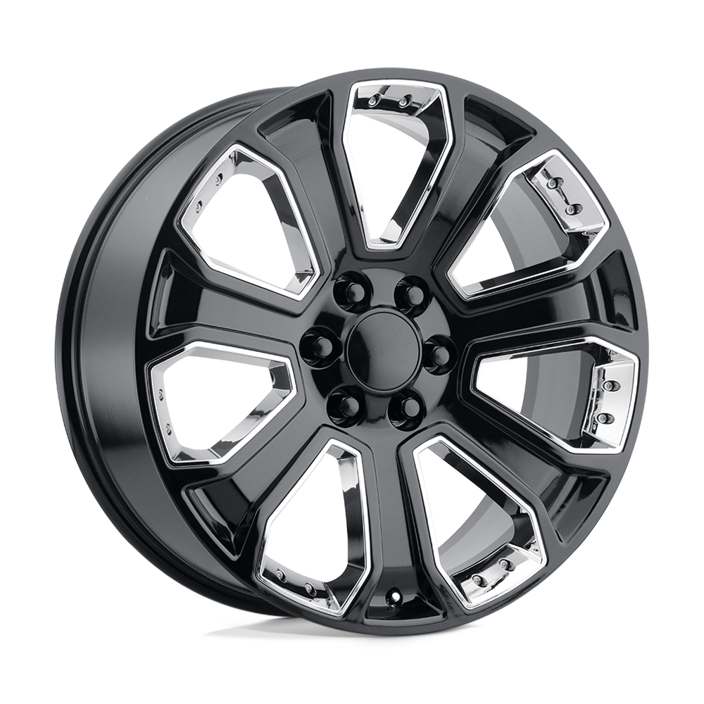 Performance Replicas Pr113 22x9 6x139.7 24 78.1 Noir brillant avec accents chromés