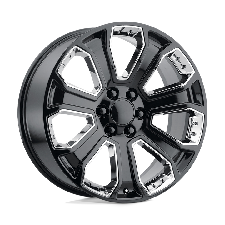 Performance Replicas Pr113 22x9 6x139.7 24 78.1 Noir brillant avec accents chromés