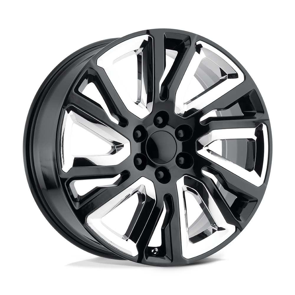 Performance Replicas Pr202 22x9 6x139.7 28 78.1 Noir brillant avec accents chromés