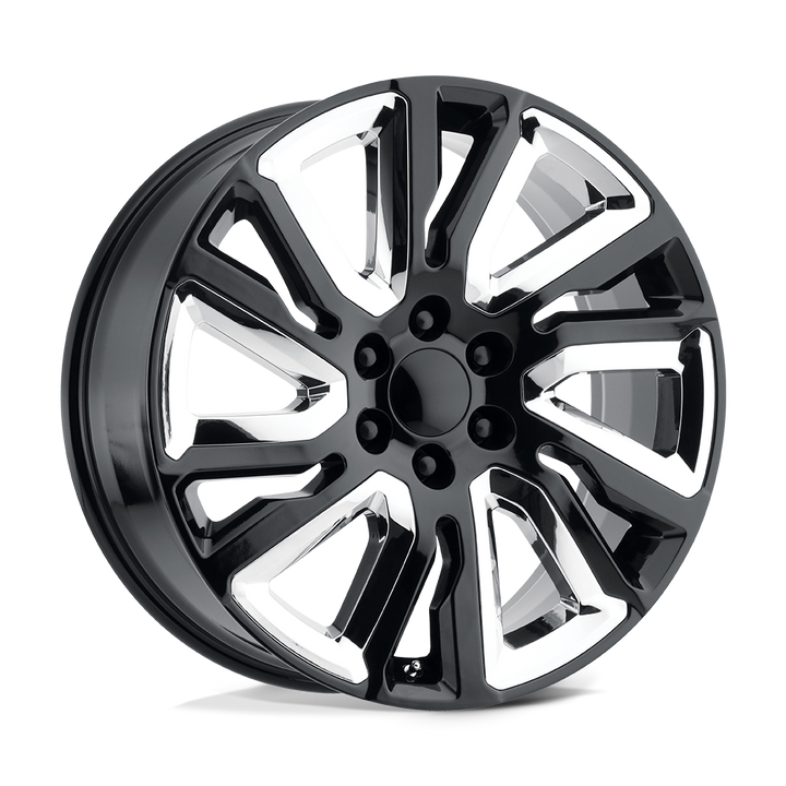 Performance Replicas Pr202 22x9 6x139.7 28 78.1 Noir brillant avec accents chromés
